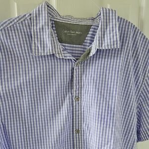 Calvin Klein Jeans Blue Casual Button Down Shirt